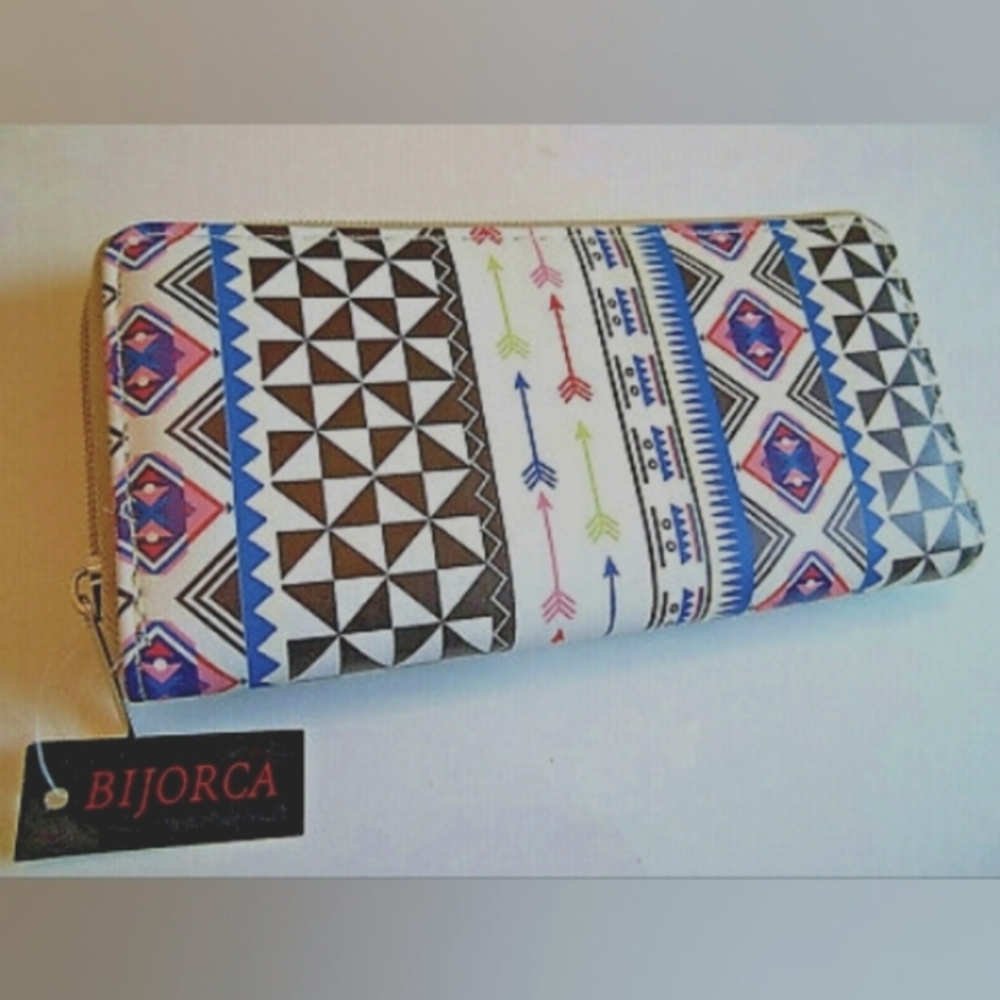 Bijorca  Wallet Geometric Design